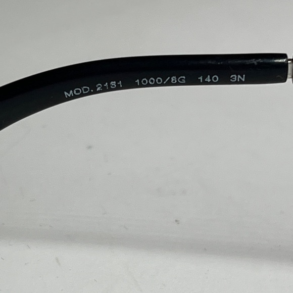 Versace Black & Chrome Rimless
Aviator Sunglasses Blue Gradient Lenses with Case main image 11